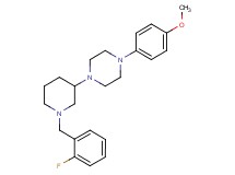1-[1-(2-fluorobenzyl)-3-piperidinyl]-4-(4-methoxyphenyl)piperazine