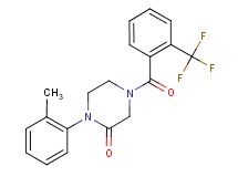 1-(2-methylphenyl)-4-[2-(trifluoromethyl)benzoyl]-2-piperazinone