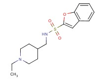 N-[(1-ethylpiperidin-4-yl)methyl]-1-benzofuran-2-sulfonamide