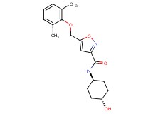 5-[(2,6-dimethylphenoxy)methyl]-N-(trans-4-hydroxycyclohexyl)-3-isoxazolecarboxamide
