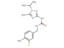 N-(3-fluoro-4-methylbenzyl)-N'-(1-isopropyl-5-methyl-1H-1,2,4-triazol-3-yl)urea