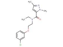 N-[2-(3-chlorophenoxy)ethyl]-N-ethyl-1,3-dimethyl-1H-pyrazole-5-carboxamide