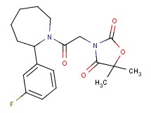 3-{2-[2-(3-fluorophenyl)azepan-1-yl]-2-oxoethyl}-5,5-dimethyl-1,3-oxazolidine-2,4-dione