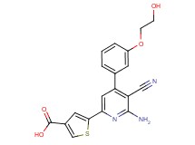 5-{6-amino-5-cyano-4-[3-(2-hydroxyethoxy)phenyl]pyridin-2-yl}thiophene-3-carboxylic acid