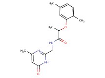 2-(2,5-dimethylphenoxy)-N-[(4-methyl-6-oxo-1,6-dihydropyrimidin-2-yl)methyl]propanamide