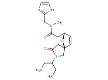 (3aR*,6S*)-2-(1-ethylpropyl)-N-(1H-imidazol-2-ylmethyl)-N-methyl-1-oxo-1,2,3,6,7,7a-hexahydro-3a,6-epoxyisoindole-7-carboxamide