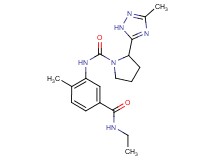 N-{5-[(ethylamino)carbonyl]-2-methylphenyl}-2-(3-methyl-1H-1,2,4-triazol-5-yl)pyrrolidine-1-carboxamide