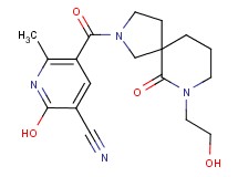 2-hydroxy-5-{[7-(2-hydroxyethyl)-6-oxo-2,7-diazaspiro[4.5]dec-2-yl]carbonyl}-6-methylnicotinonitrile