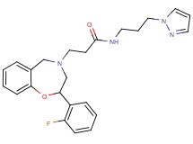 3-[2-(2-fluorophenyl)-2,3-dihydro-1,4-benzoxazepin-4(5H)-yl]-N-[3-(1H-pyrazol-1-yl)propyl]propanamide
