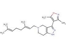3-(3,5-dimethyl-4-isoxazolyl)-5-[(2E)-3,7-dimethyl-2,6-octadien-1-yl]-4,5,6,7-tetrahydro-1H-pyrazolo[4,3-c]pyridine trifluoroacetate