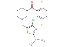 (1-{[4-chloro-2-(dimethylamino)-1,3-thiazol-5-yl]methyl}-3-piperidinyl)(2,5-difluorophenyl)methanone