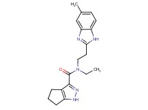 N-ethyl-N-[2-(5-methyl-1H-benzimidazol-2-yl)ethyl]-1,4,5,6-tetrahydrocyclopenta[c]pyrazole-3-carboxamide
