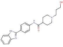 N-[4-(1H-benzimidazol-2-yl)phenyl]-1-(3-hydroxypropyl)piperidine-4-carboxamide