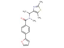 N-[1-(2,5-dimethyl-1,3-thiazol-4-yl)ethyl]-4-(2-furyl)-N-methylbenzamide