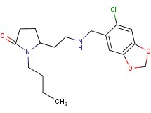 1-butyl-5-(2-{[(6-chloro-1,3-benzodioxol-5-yl)methyl]amino}ethyl)-2-pyrrolidinone