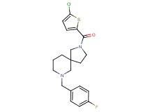 2-[(5-chloro-2-thienyl)carbonyl]-7-(4-fluorobenzyl)-2,7-diazaspiro[4.5]decane