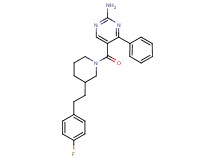 5-({3-[2-(4-fluorophenyl)ethyl]-1-piperidinyl}carbonyl)-4-phenyl-2-pyrimidinamine