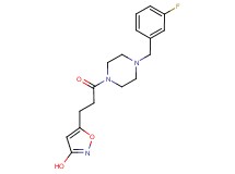 5-{3-[4-(3-fluorobenzyl)-1-piperazinyl]-3-oxopropyl}-3-isoxazolol