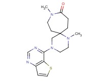 1,9-dimethyl-4-thieno[3,2-d]pyrimidin-4-yl-1,4,9-triazaspiro[5.6]dodecan-10-one