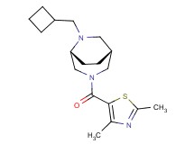 (1R*,5R*)-6-(cyclobutylmethyl)-3-[(2,4-dimethyl-1,3-thiazol-5-yl)carbonyl]-3,6-diazabicyclo[3.2.2]nonane