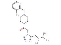 N-methyl-N-{[1-(2-{4-[(3-methyl-2-pyridinyl)methyl]-1-piperazinyl}-2-oxoethyl)-1H-tetrazol-5-yl]methyl}-2-propanamine