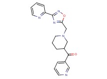 3-pyridinyl(1-{[3-(2-pyridinyl)-1,2,4-oxadiazol-5-yl]methyl}-3-piperidinyl)methanone