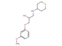 1-(3-methoxyphenoxy)-3-(tetrahydro-2H-thiopyran-4-ylamino)-2-propanol