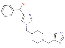 (1-{[1-(1H-imidazol-4-ylmethyl)-4-piperidinyl]methyl}-1H-1,2,3-triazol-4-yl)(phenyl)methanol bis(trifluoroacetate) (salt)