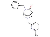 (1S*,5R*)-6-benzyl-3-[(6-methyl-2-pyridinyl)methyl]-3,6-diazabicyclo[3.2.2]nonan-7-one