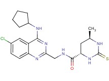 (4S*,6R*)-N-{[6-chloro-4-(cyclopentylamino)-2-quinazolinyl]methyl}-6-methyl-2-thioxohexahydro-4-pyrimidinecarboxamide