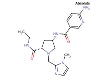 6-amino-N-{(3S,5S)-5-[(ethylamino)carbonyl]-1-[(1-methyl-1H-imidazol-2-yl)methyl]pyrrolidin-3-yl}nicotinamide