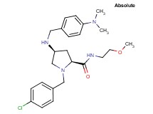 (4S)-1-(4-chlorobenzyl)-4-{[4-(dimethylamino)benzyl]amino}-N-(2-methoxyethyl)-L-prolinamide