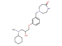 1-(3-{3-[cyclohexyl(methyl)amino]-2-hydroxypropoxy}benzyl)-1,4-diazepan-5-one
