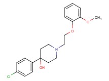 4-(4-chlorophenyl)-1-[2-(2-methoxyphenoxy)ethyl]piperidin-4-ol