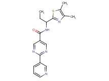 N-[1-(4,5-dimethyl-1,3-thiazol-2-yl)propyl]-2-pyridin-3-ylpyrimidine-5-carboxamide