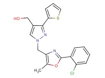 [1-{[2-(2-chlorophenyl)-5-methyl-1,3-oxazol-4-yl]methyl}-3-(2-thienyl)-1H-pyrazol-4-yl]methanol