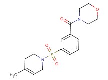 4-{3-[(4-methyl-3,6-dihydropyridin-1(2H)-yl)sulfonyl]benzoyl}morpholine