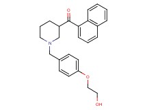 {1-[4-(2-hydroxyethoxy)benzyl]-3-piperidinyl}(1-naphthyl)methanone