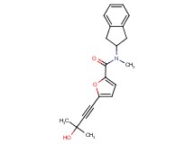 N-(2,3-dihydro-1H-inden-2-yl)-5-(3-hydroxy-3-methylbut-1-yn-1-yl)-N-methyl-2-furamide