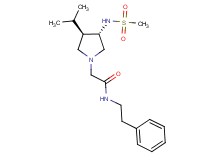 2-{(3R*,4S*)-3-isopropyl-4-[(methylsulfonyl)amino]-1-pyrrolidinyl}-N-(2-phenylethyl)acetamide