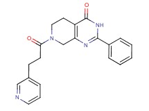 2-phenyl-7-(3-pyridin-3-ylpropanoyl)-5,6,7,8-tetrahydropyrido[3,4-d]pyrimidin-4(3H)-one