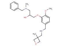 1-[benzyl(methyl)amino]-3-[2-methoxy-5-({[(3-methyl-3-oxetanyl)methyl]amino}methyl)phenoxy]-2-propanol