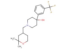 1-[(2,2-dimethyltetrahydro-2H-pyran-4-yl)methyl]-4-[3-(trifluoromethyl)phenyl]-4-piperidinol