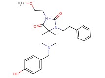 8-(4-hydroxybenzyl)-3-(2-methoxyethyl)-1-(2-phenylethyl)-1,3,8-triazaspiro[4.5]decane-2,4-dione