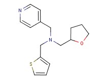 (pyridin-4-ylmethyl)(tetrahydrofuran-2-ylmethyl)(2-thienylmethyl)amine