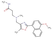 N~3~-{[2-(4-methoxy-1-naphthyl)-5-methyl-1,3-oxazol-4-yl]methyl}-N~1~,N~3~-dimethyl-beta-alaninamide