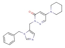 2-[(1-benzyl-1H-imidazol-5-yl)methyl]-5-piperidin-1-ylpyridazin-3(2H)-one