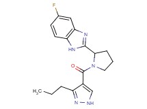 5-fluoro-2-{1-[(3-propyl-1H-pyrazol-4-yl)carbonyl]-2-pyrrolidinyl}-1H-benzimidazole