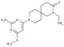9-(2-amino-6-methoxypyrimidin-4-yl)-2-ethyl-2,9-diazaspiro[5.5]undecan-3-one