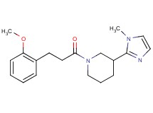 1-[3-(2-methoxyphenyl)propanoyl]-3-(1-methyl-1H-imidazol-2-yl)piperidine